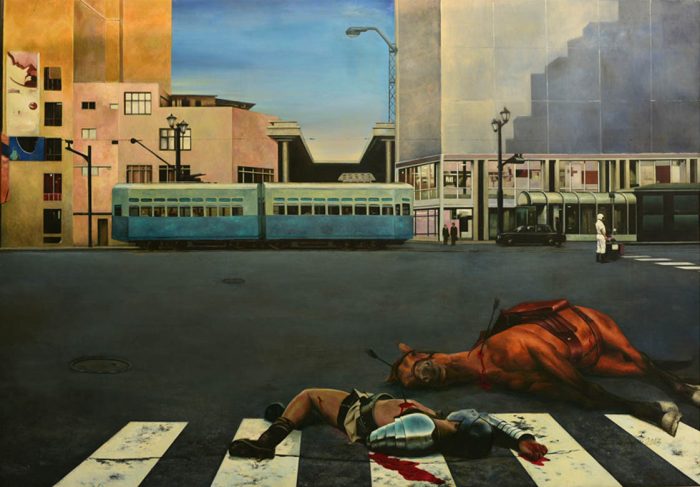 'War is on'    (2013) 190cm x 274cm     oil on canvas